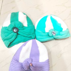 Woollen Cap Combo For Born Baby