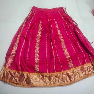 Pure Traditional Silk Skirt With Flare