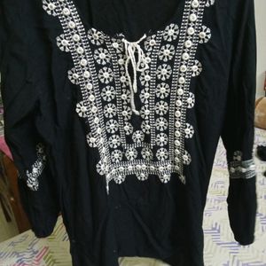 Black  Kurti Top