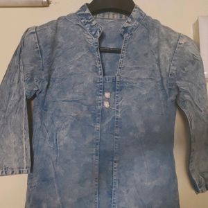 Blue Denim Kurta