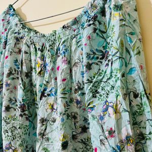 Off shoulder Floral Printed Top