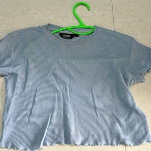 Blue Stretchable Top