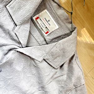 Powerlook Grey Designer Shirt