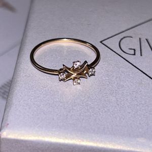GIVA 14k Gold & Diamond Ring For Women