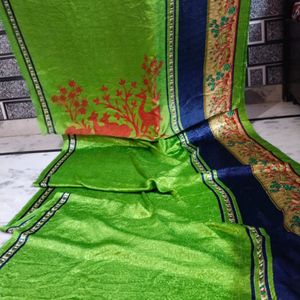 Green Colour Silk Saree