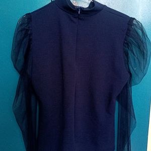 Blue Full Sleeve Top