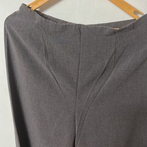 High waist Grey Wide Legs Pant 34 Size