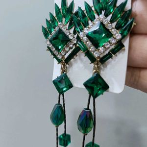 Green Earrings