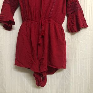 Terranova Red Stylish Jumpsuit