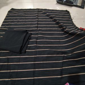 Black Khadi Cotton Suit Sale