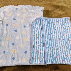 Set Of 2 Blue Baby Blankets