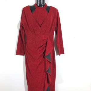 Red Partywear Dress(Women’s)