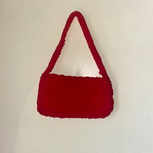 Crocheted Baguette Handbag