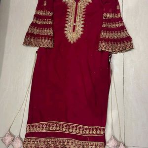 Full Gher Plazo Kurta