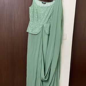 New With Tag Saree Gown