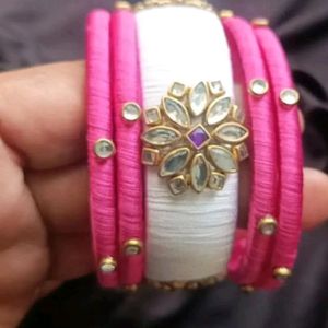 silk thread non customised bangles