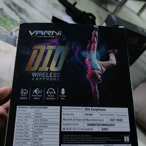 VARNI DIO  WIRELESS BLUETOOTH EARPHONE