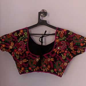 Black Embroidery Blouse