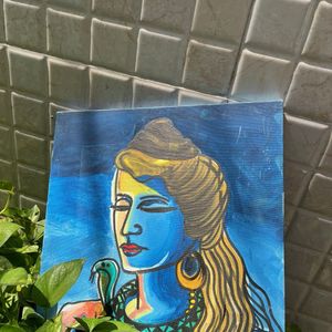 Handmade Shivji Painting