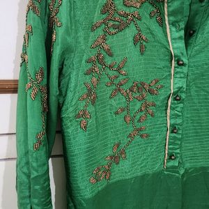 Festivities By Wishful W, Green Kurta