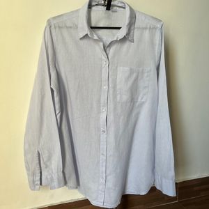 H&M Linen Oversized Button Down Shirt