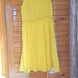 Sunflower Yellow Shift Summer Dress (Midi)