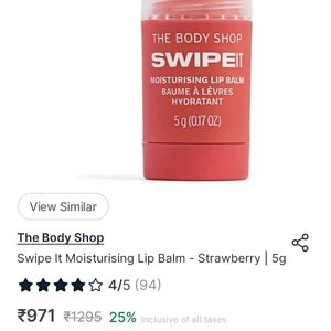 The body Shop Swipe It Lip Balm - Strawberry