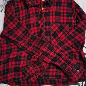 H&M Checkered Crop Shirt