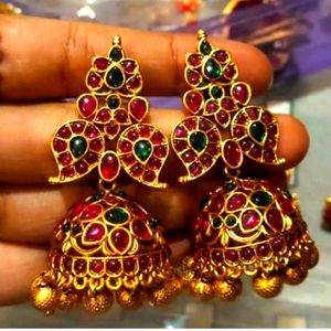 Price Drop ||Tamil Traditional Kemp Earring || Ancient Styles Of South India