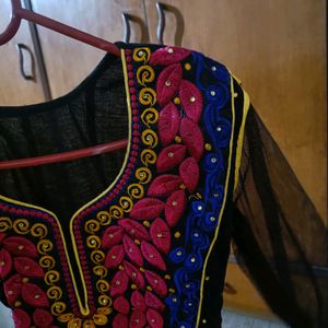 Black Anarkali Kurti