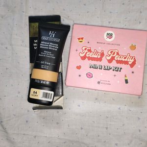 Myglamm Pop Oxo Lip Kit and Foundation