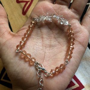 Clear Quartz And Crystal Bracelet