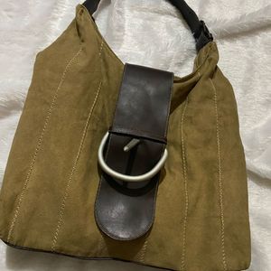 Y2k Boho Suede Tote Bag