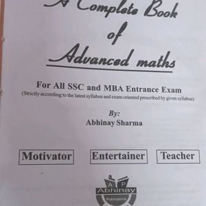 Advanced Math By Abhinay Sharma