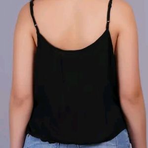 Black Sleeveless  Strape Top