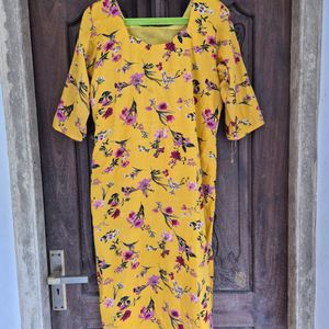 Set Of Tow Floral Straight Kurtas Xxl