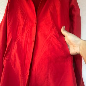 WOMEN RED COAT/BLAZER