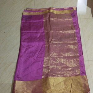 Silk Saree With Jarry