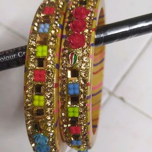 New Lac Bangles 2.6 Size