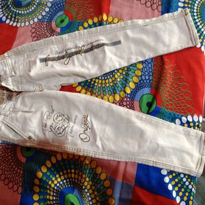 Cream Colour Pant