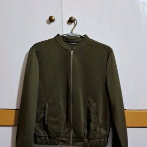 Olive Green Bomber Jacket