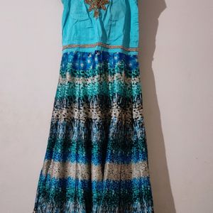 Beautiful Unique Printed Ethnic Gown