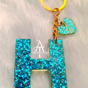 'H' Initial Keychain ❤️