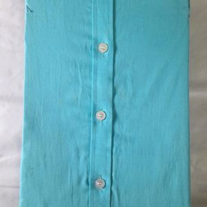 Men Formal Shirt Sky Blue Solid Color Offices Wear