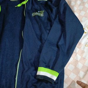 Men Navy Blue Color Jacket