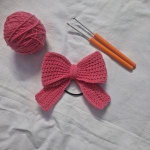 Crochet Hair Bow!! 🎀✨️