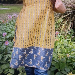 Vibrant Yellow Daily Wear Kurti