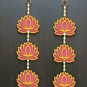 💥Diwali Offer💥3-tier set of 2 Lotus Bell Hanging