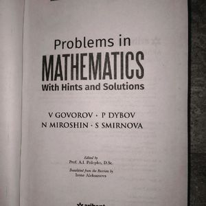 ARIHANT; V GOVOROV, MATHS BOOK, FOR-10th,11th,12th