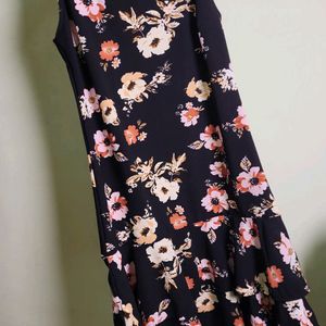 Floral  Black Dress - Brand New